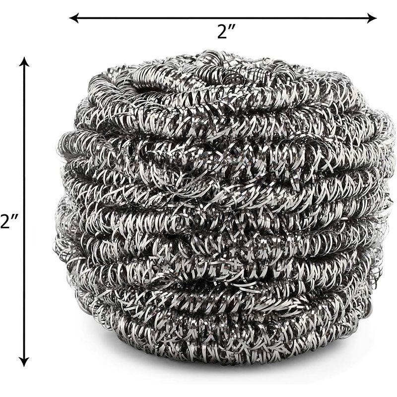 O que é na terra o material da bola de arame de aço inoxidável?