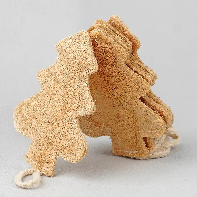 Esponjas domésticas de bucha para árvore de Natal