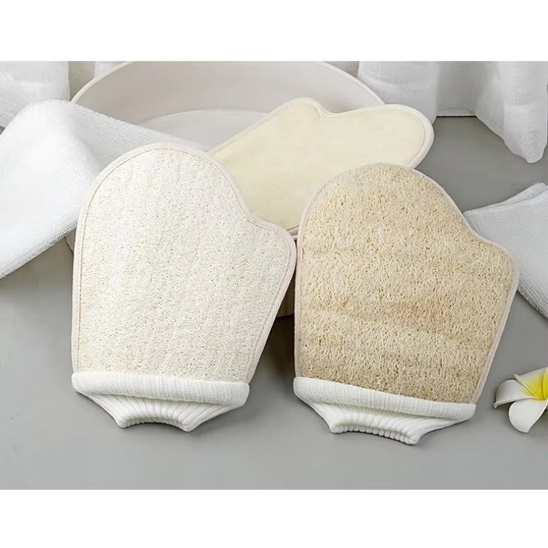 Luvas de banho de bucha Limpeza de lavagem de lavagem de esponja