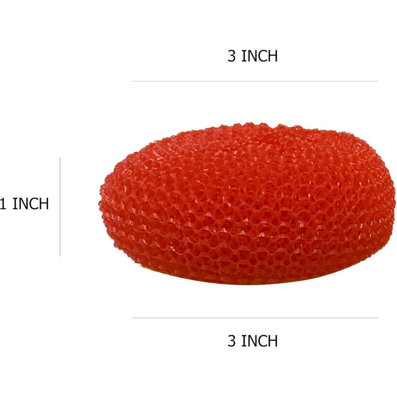 Esfregão de plástico de malha para esfregar bola de limpeza